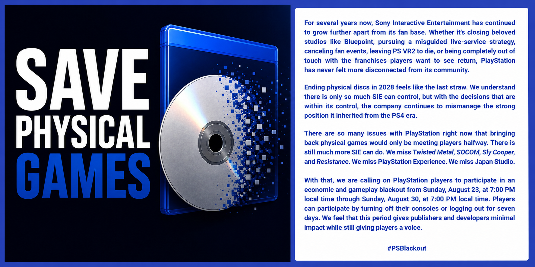 PSBlackout: Why Gamers Are Boycotting PlayStation This August